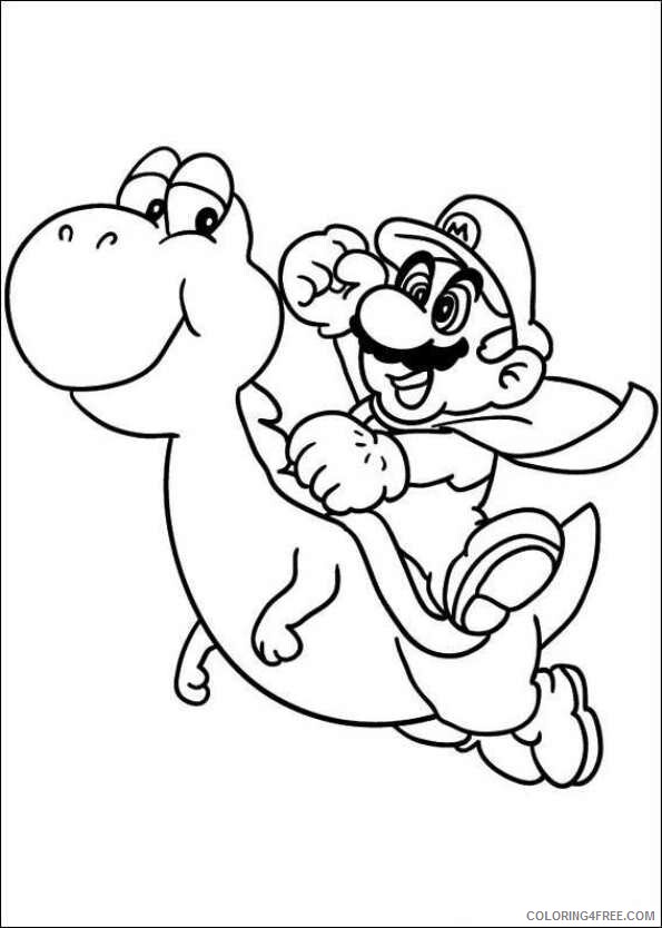 Super Mario Coloring Pages Games super_mario_coloring9 Printable 2021 1232 Coloring4free