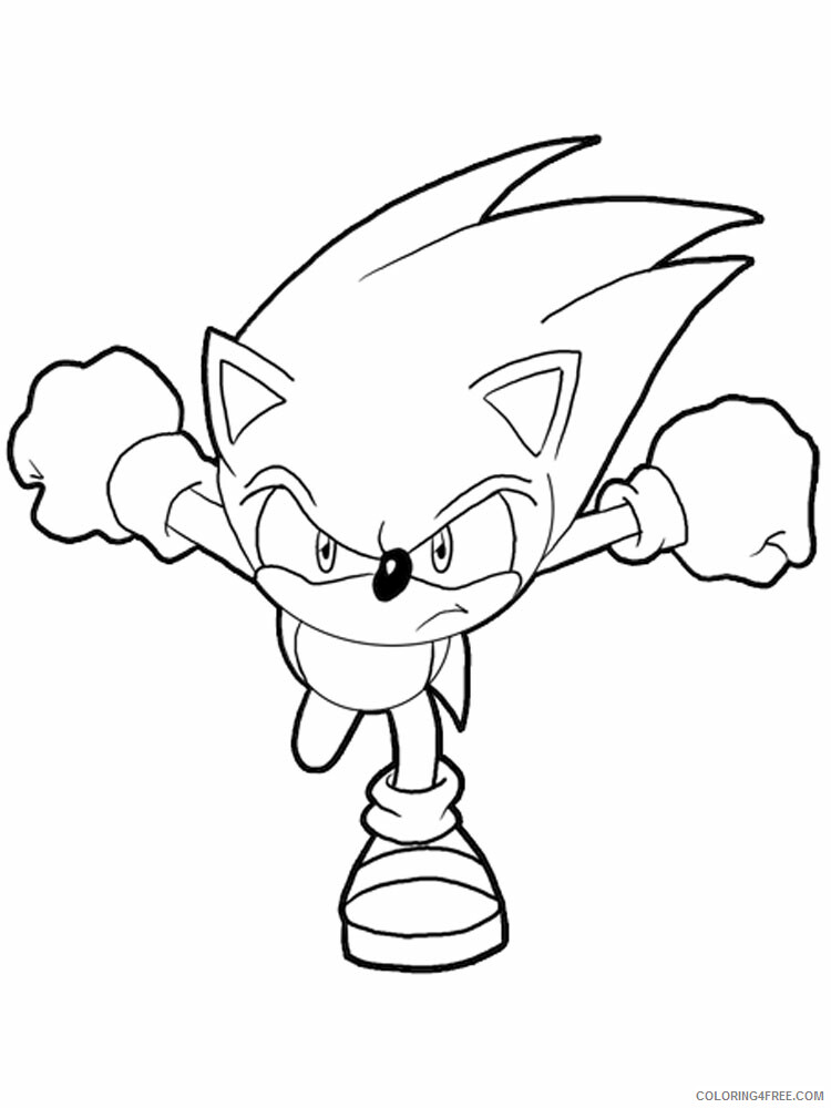 Super Sonic Coloring Pages Games super sonic for boys 16 Printable 2021 1261 Coloring4free