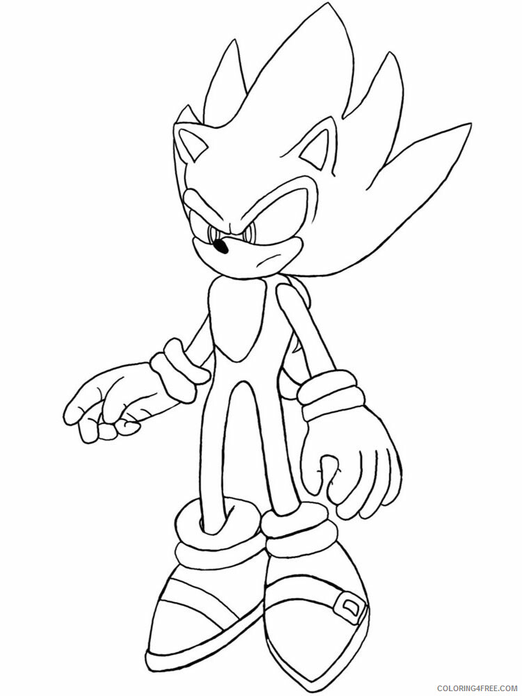Super Sonic Coloring Pages Games super sonic for boys 2 Printable 2021 1263 Coloring4free