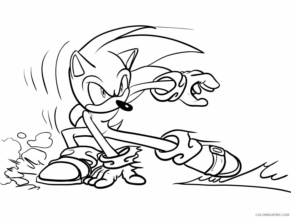 Super Sonic Coloring Pages Games super sonic for boys 6 Printable 2021 1267 Coloring4free