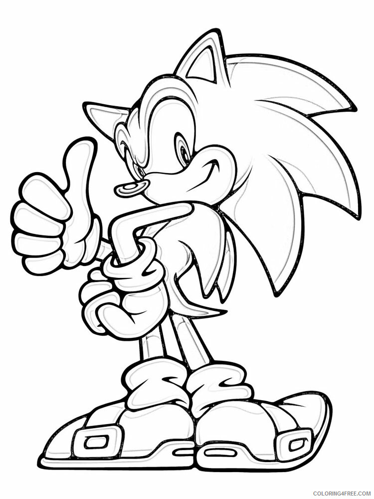 Super Sonic Coloring Pages Games super sonic for boys 8 Printable 2021 1268 Coloring4free