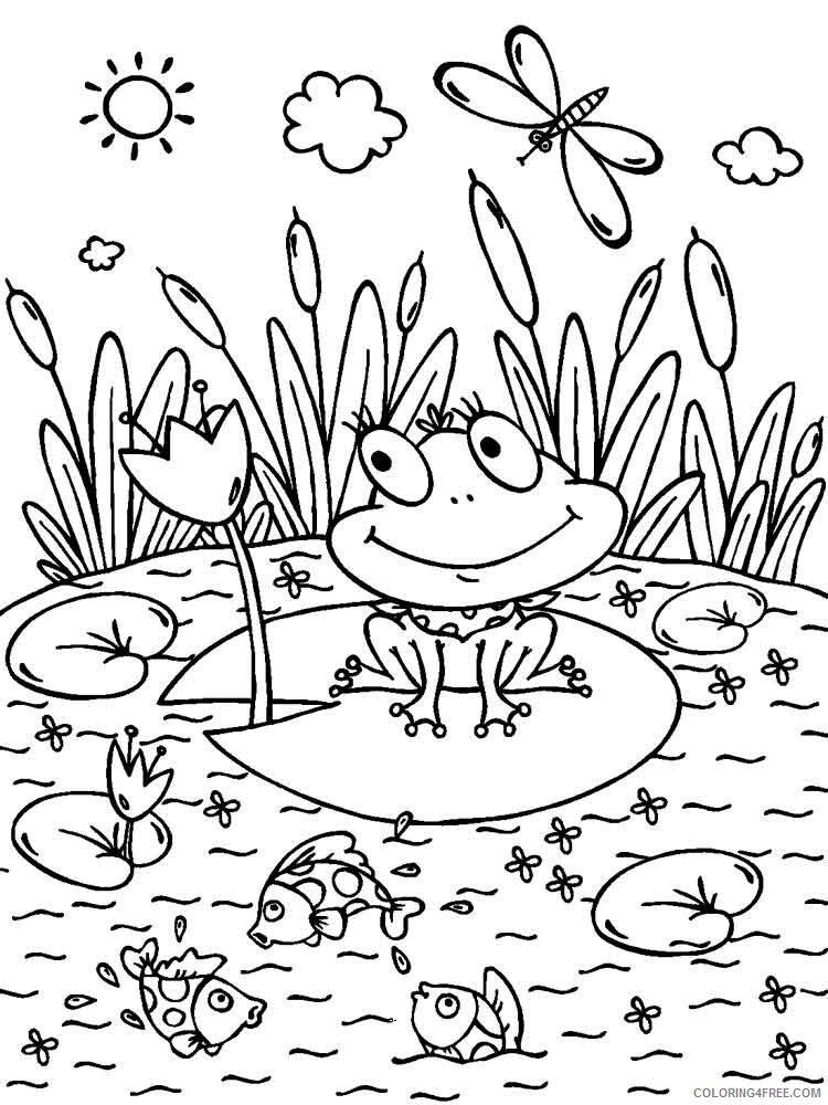Swamp Coloring Pages Nature swamp 10 Printable 2021 742 Coloring4free