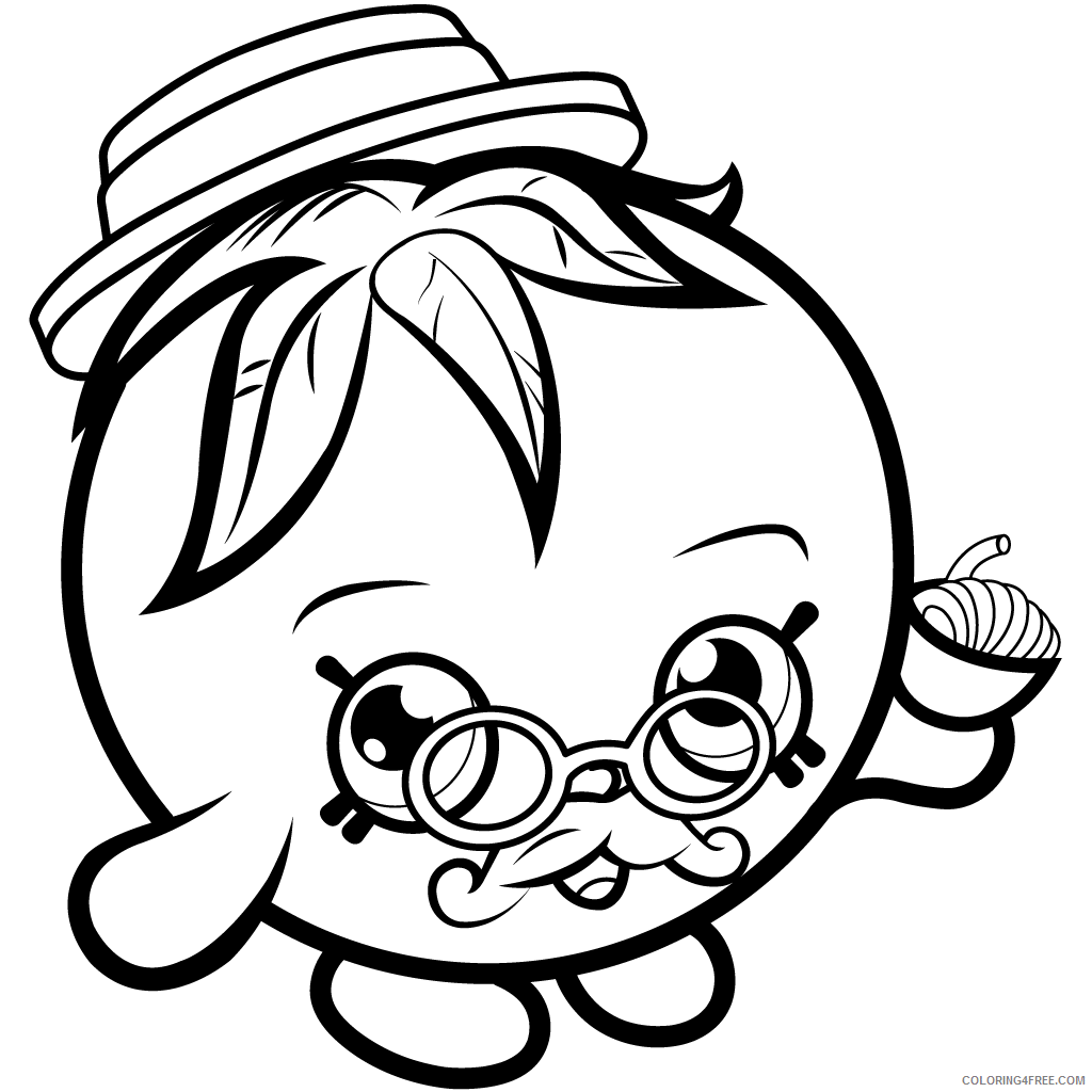 Tomato Coloring Pages Vegetables Food Shopkins Papa Tomato Printable 2021 759 Coloring4free