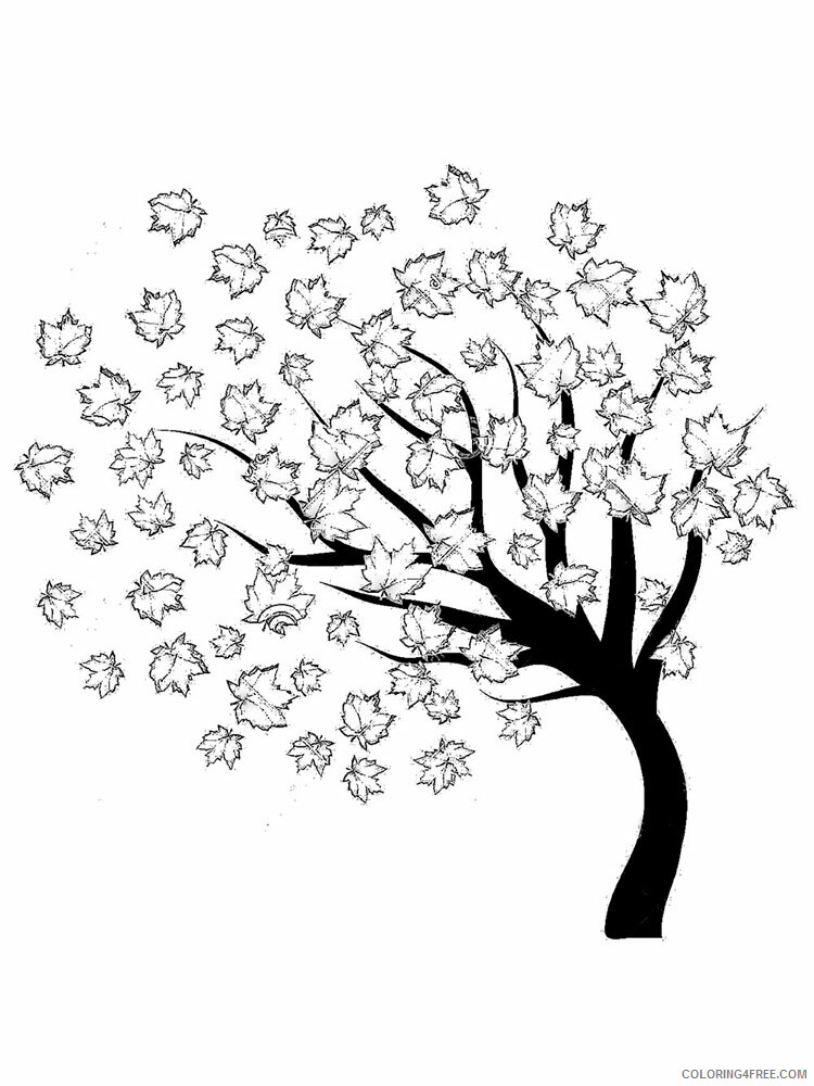 Tree Stencils Coloring Pages Tree Nature tree stencils 14 Printable 2021 709 Coloring4free