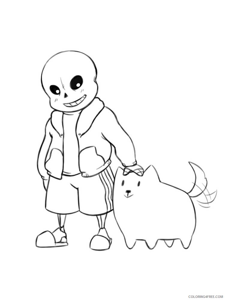 Undertale Coloring Pages Games Undertale 6 Printable 2021 1279 Coloring4free