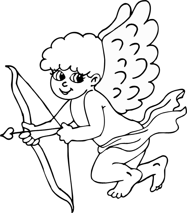 Valentines Day Coloring Pages Holiday Cupid Valentines Day Printable 2021 0959 Coloring4free