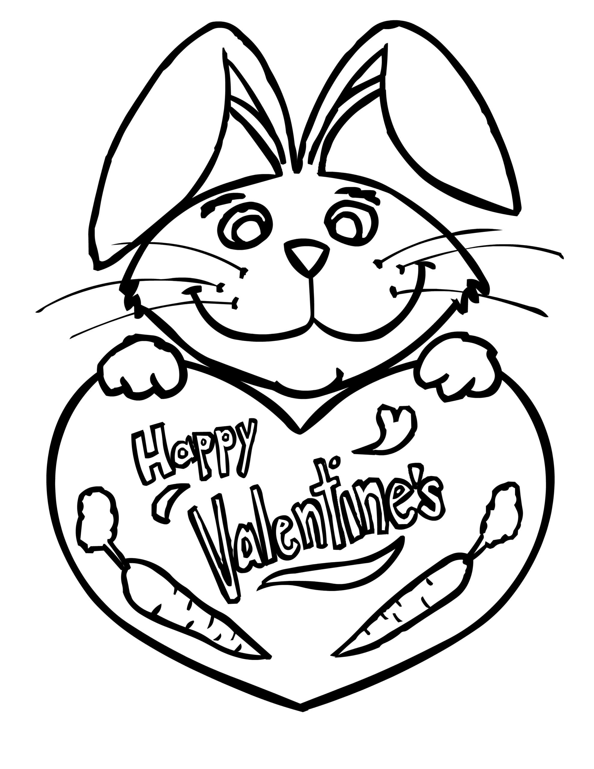 Valentines Day Coloring Pages Holiday Free Valentine For Kids Printable 2021 0964 Coloring4free