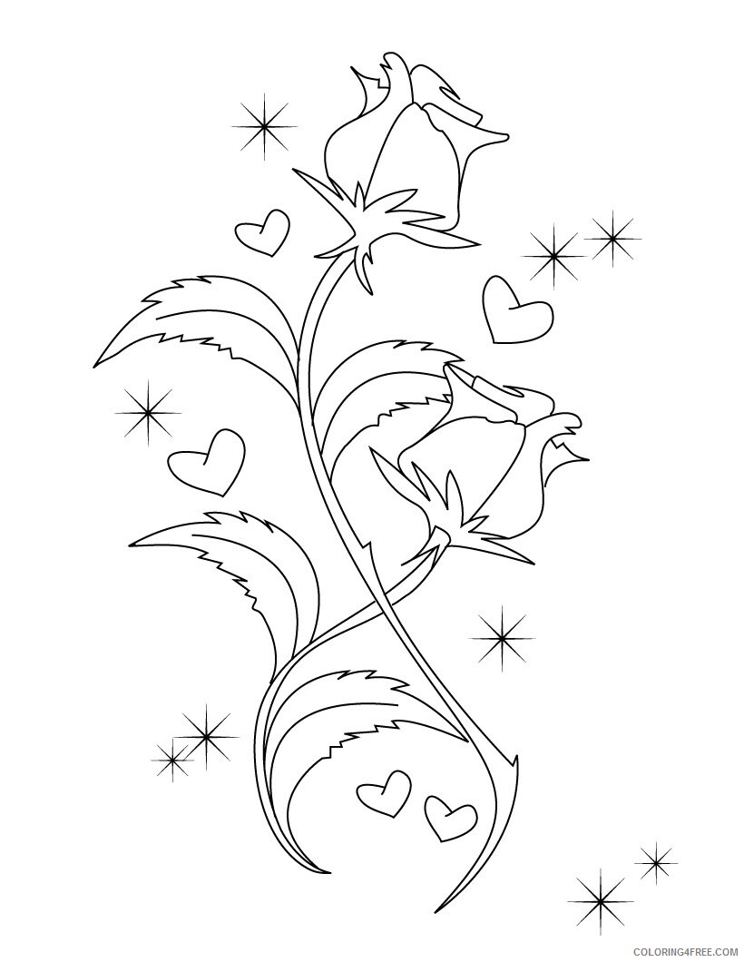 Valentines Day Coloring Pages Holiday Free Valentine Kids Printable 2021 0963 Coloring4free
