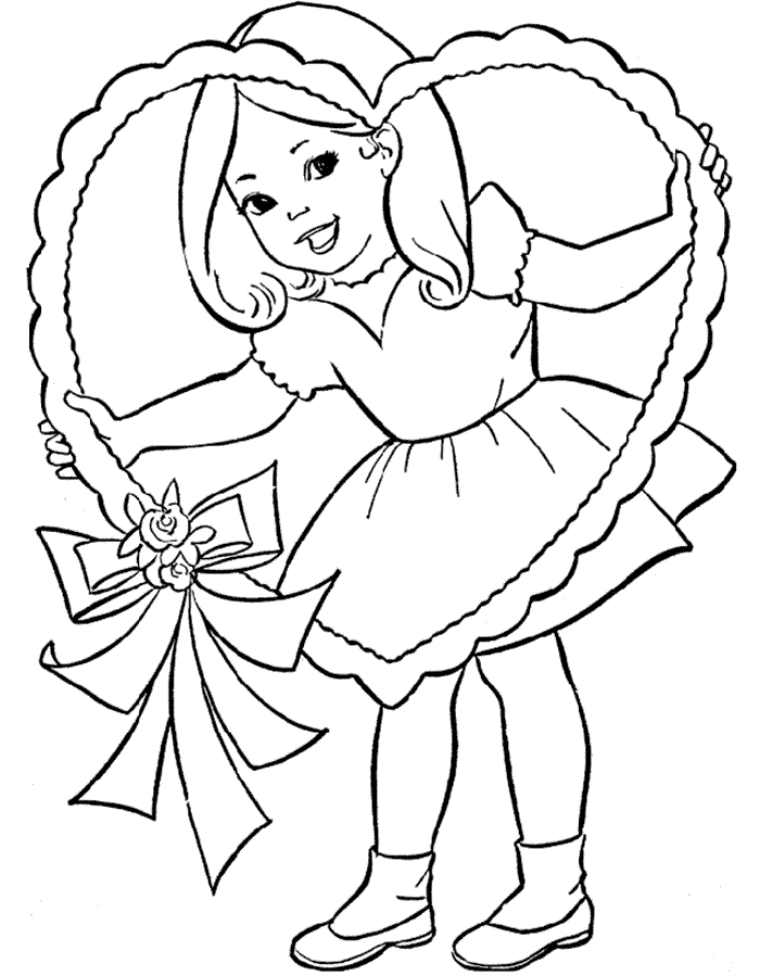 Valentines Day Coloring Pages Holiday Free Valentines Printable 2021 0965 Coloring4free