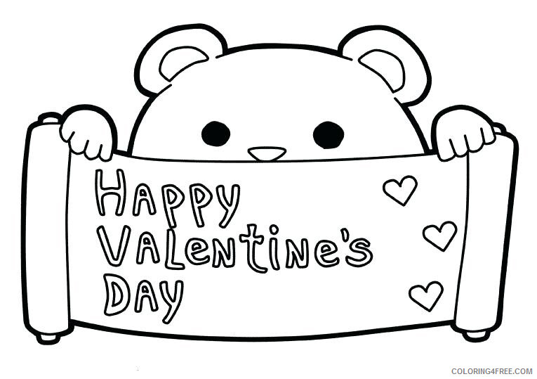 Valentines Day Coloring Pages Holiday Happy Valentines Day Printable 2021 0969 Coloring4free