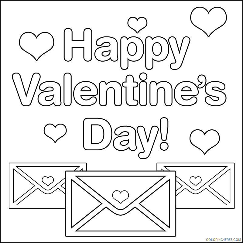 Valentines Day Coloring Pages Holiday Happy Valentines Day Valentines Printable 2021 0973 Coloring4free