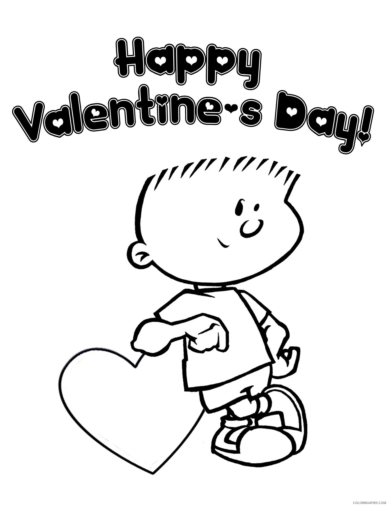 Valentines Day Coloring Pages Holiday Valentine Day Printable 2021 1001 Coloring4free
