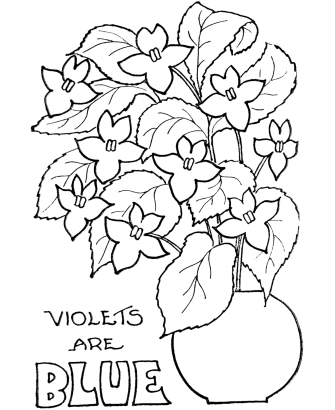 Valentines Day Coloring Pages Holiday Valentine Flowers Printable 2021 0996 Coloring4free