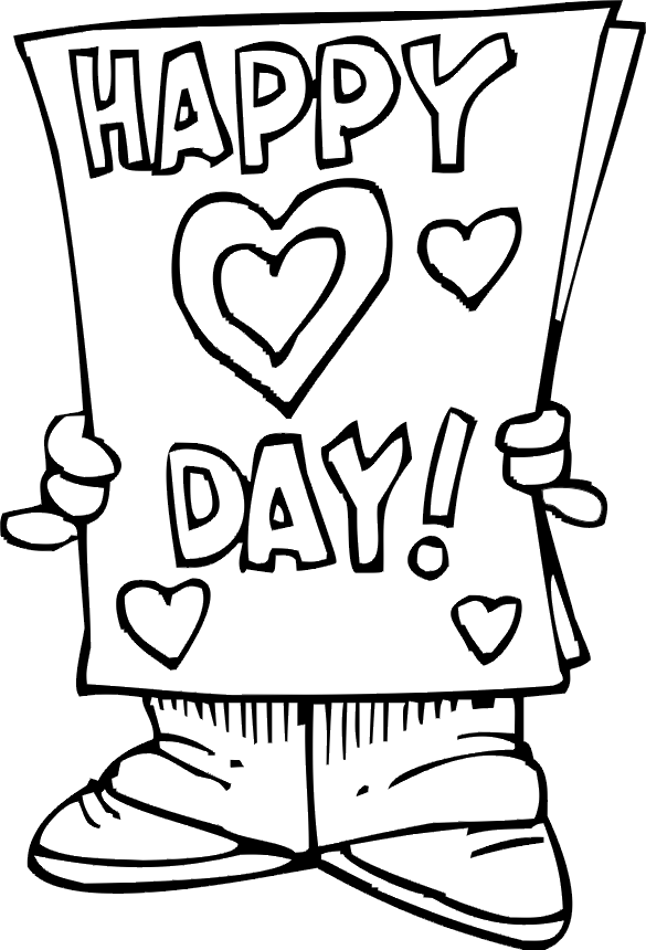 Valentines Day Coloring Pages Holiday Valentine S Day Printable 2021 1010 Coloring4free