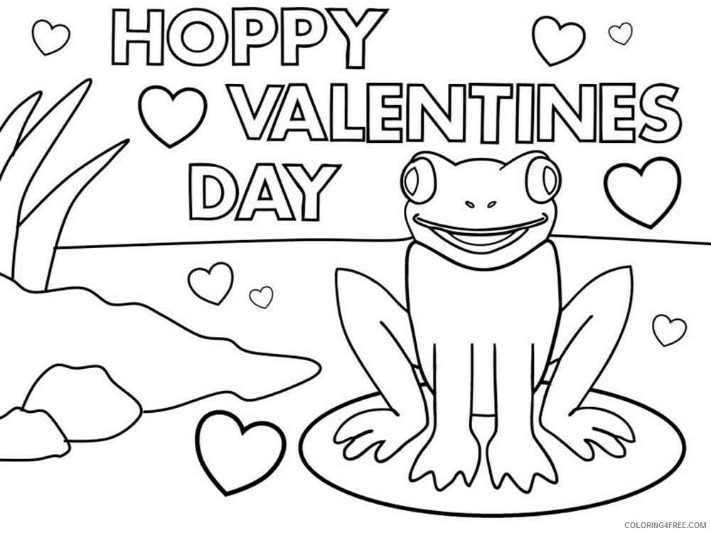Valentines Day Coloring Pages Holiday valentines day 6 Printable 2021 1012 Coloring4free