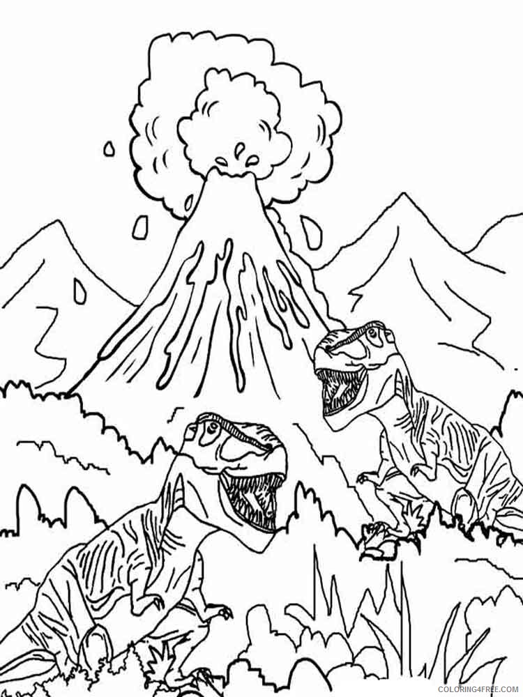 Volcano Coloring Pages Nature Volcano 3 Printable 2021 766 Coloring4free