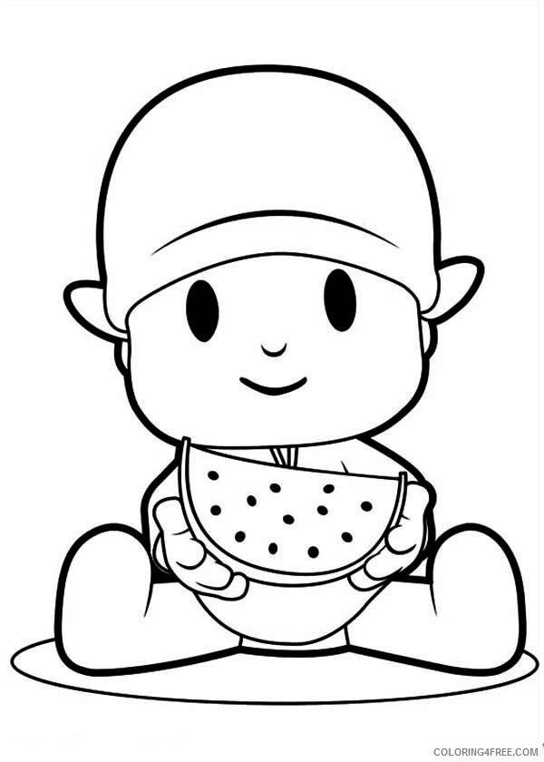 Watermelon Coloring Pages Fruits Food Eating Watermelon Printable 2021 431 Coloring4free