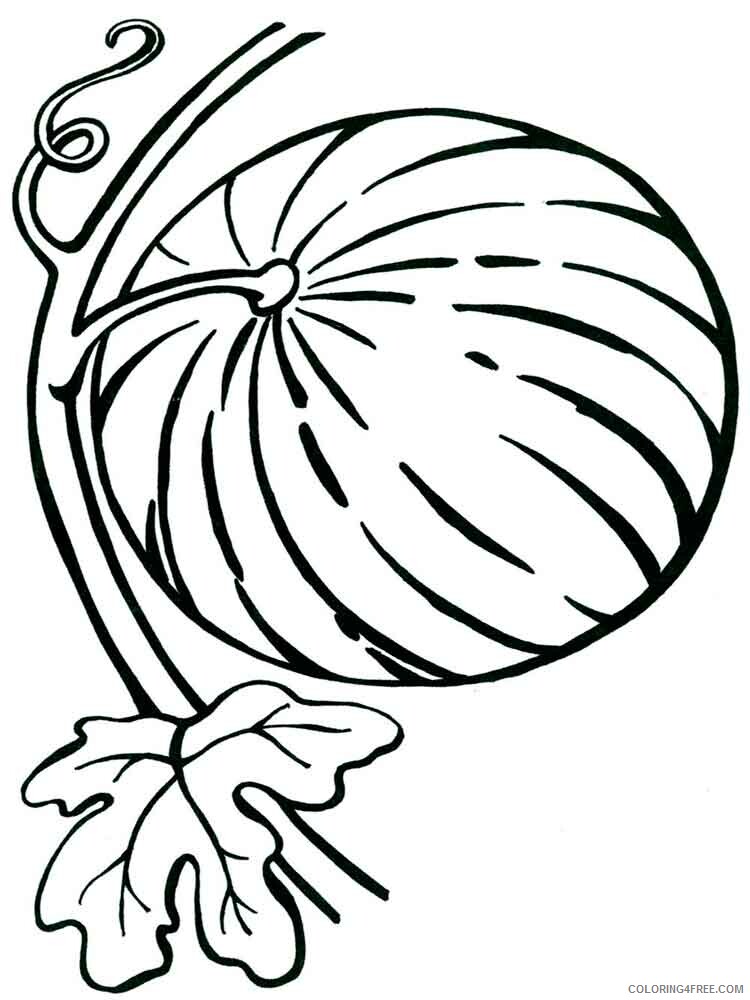 Watermelon Coloring Pages Fruits Food Watermelon fruits 5 Printable 2021 451 Coloring4free