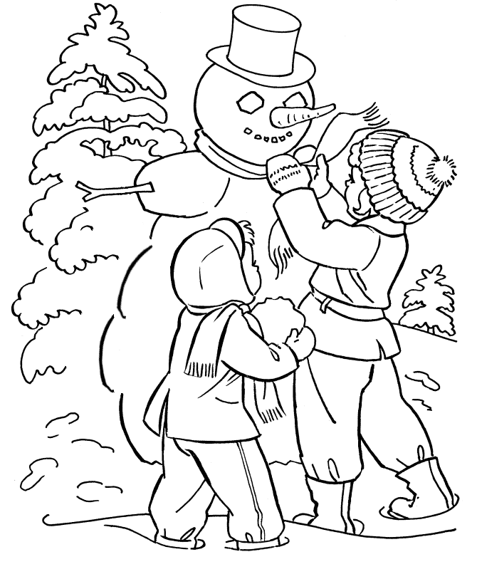 Winter Coloring Pages Nature Free Winter Printable 2021 811 Coloring4free