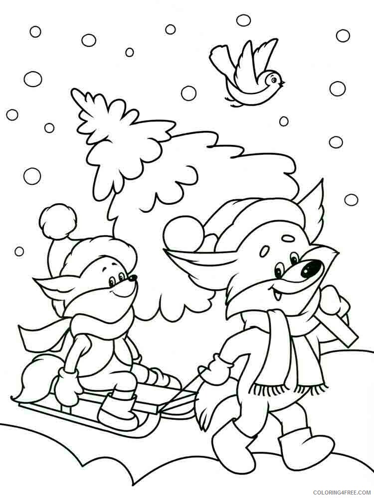 Winter Coloring Pages Nature winter 1 Printable 2021 833 Coloring4free