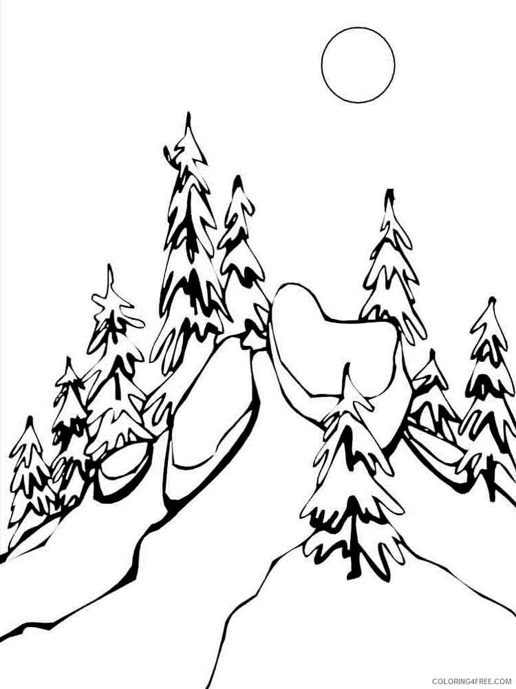 Winter Coloring Pages Nature winter 13 Printable 2021 837 Coloring4free