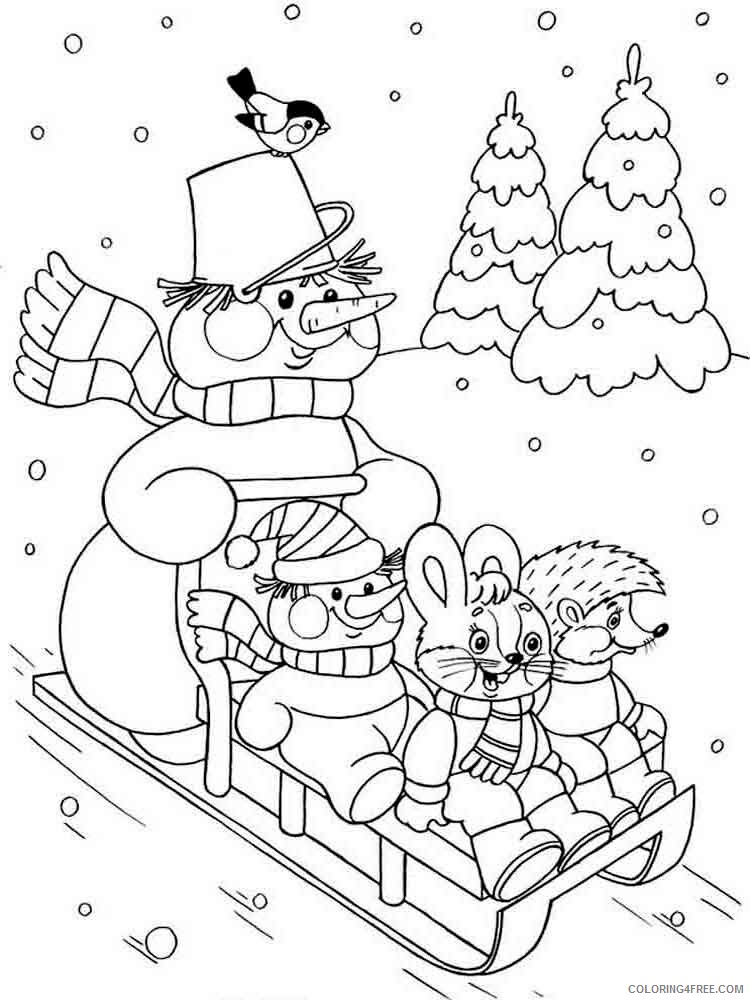 Winter Coloring Pages Nature winter 14 Printable 2021 838 Coloring4free