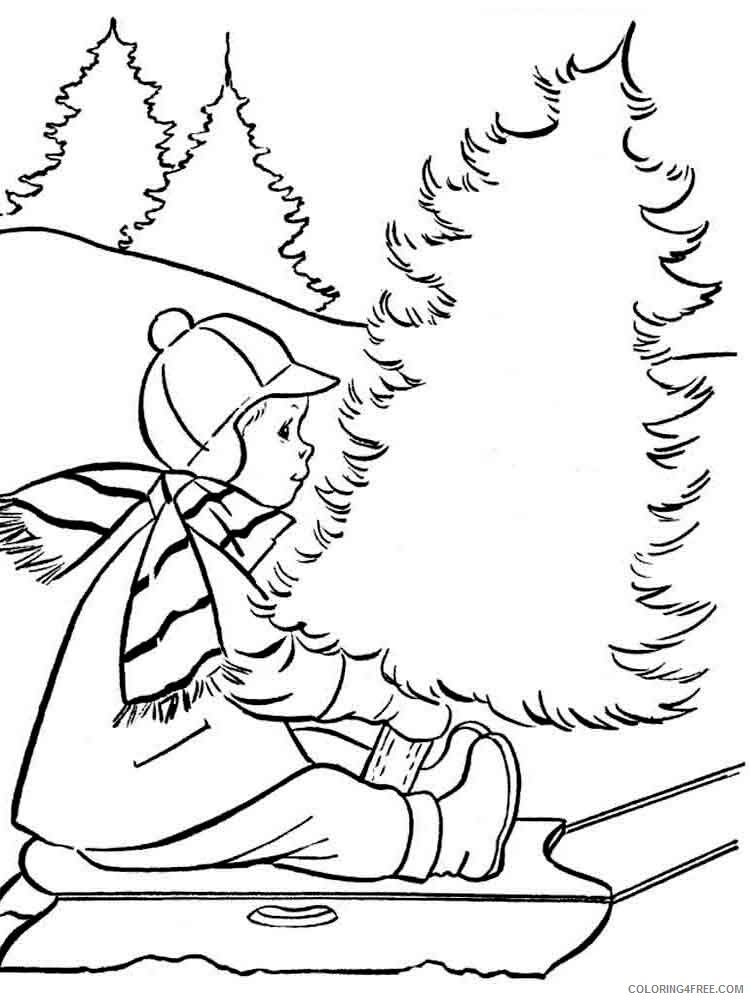 Winter Coloring Pages Nature winter 17 Printable 2021 841 Coloring4free
