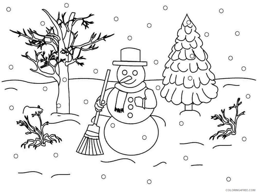 Winter Coloring Pages Nature winter 19 Printable 2021 843 Coloring4free