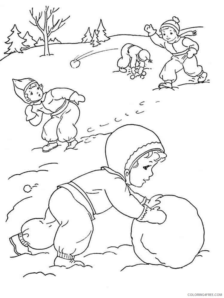 Winter Coloring Pages Nature winter 20 Printable 2021 844 Coloring4free