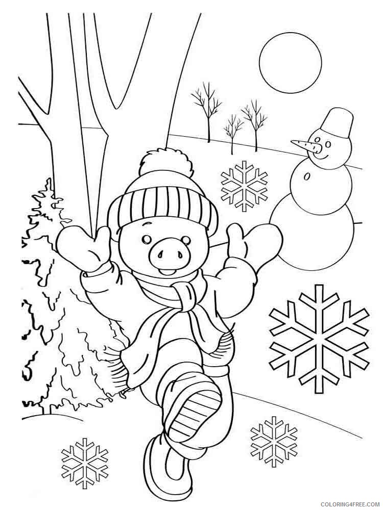 Winter Coloring Pages Nature winter 4 Printable 2021 847 Coloring4free