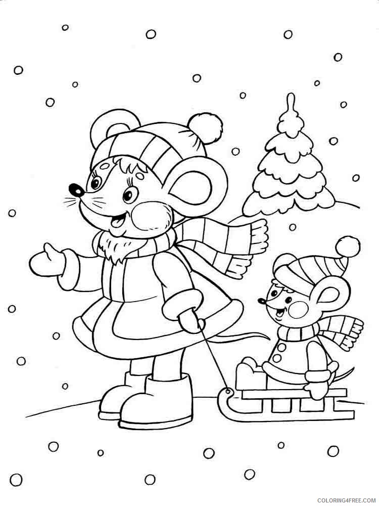 Winter Coloring Pages Nature winter 6 Printable 2021 848 Coloring4free