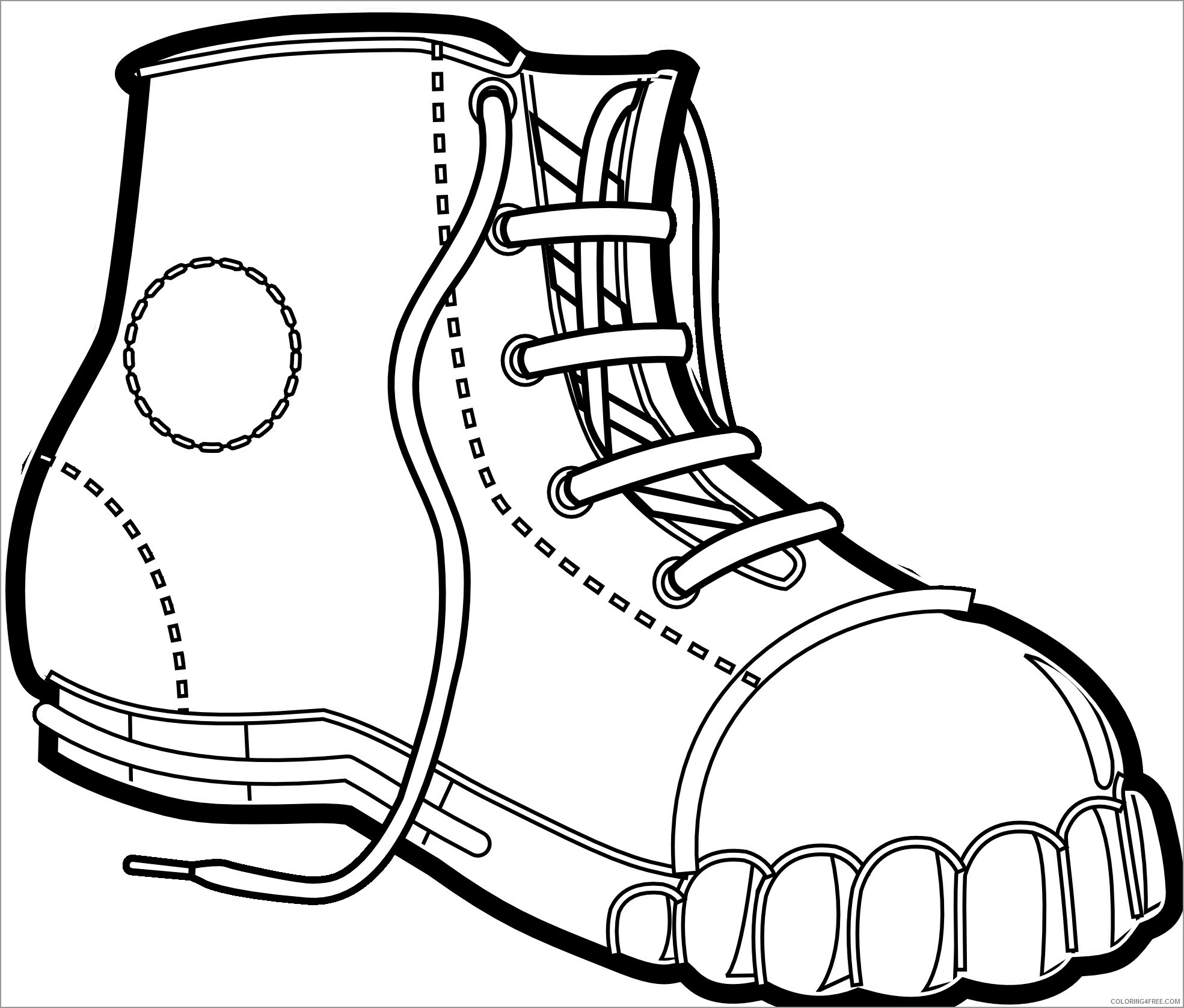 Winter Coloring Pages Nature winter boots Printable 2021 825 Coloring4free