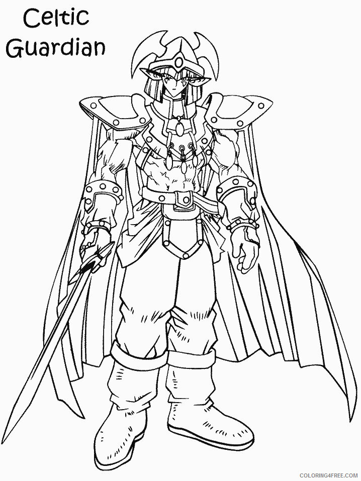 Yu Gi Oh Printable Coloring Pages Anime 12 2021 1164 Coloring4free