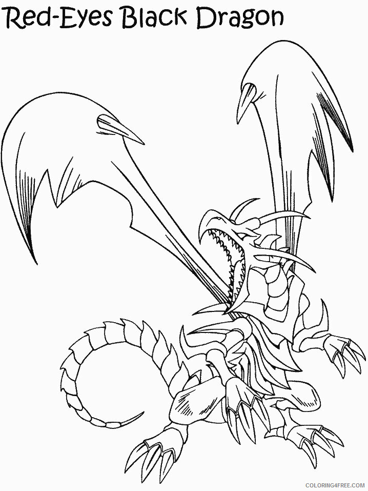 Yu Gi Oh Printable Coloring Pages Anime 23 2021 1174 Coloring4free