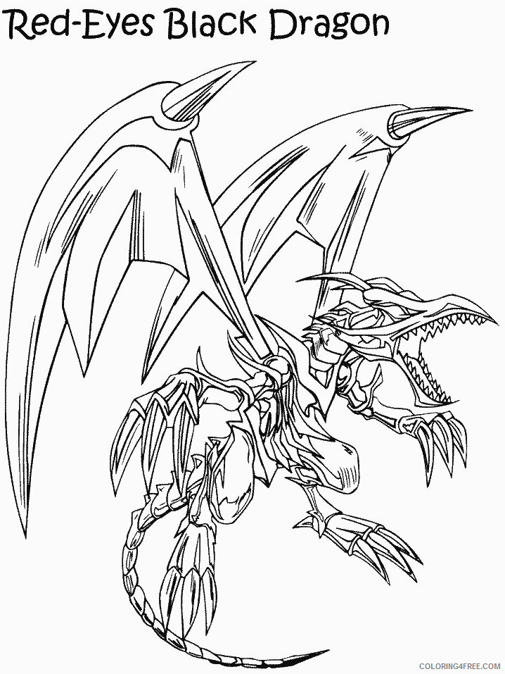 Yu Gi Oh Printable Coloring Pages Anime 24 2021 1175 Coloring4free