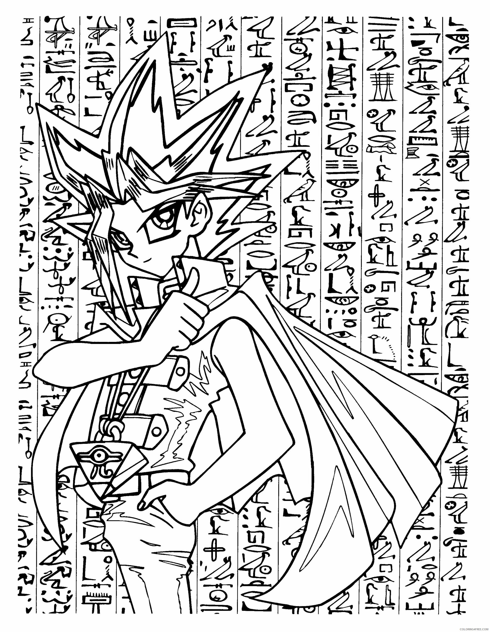 Yu Gi Oh Printable Coloring Pages Anime Yugioh 2021 1217 Coloring4free
