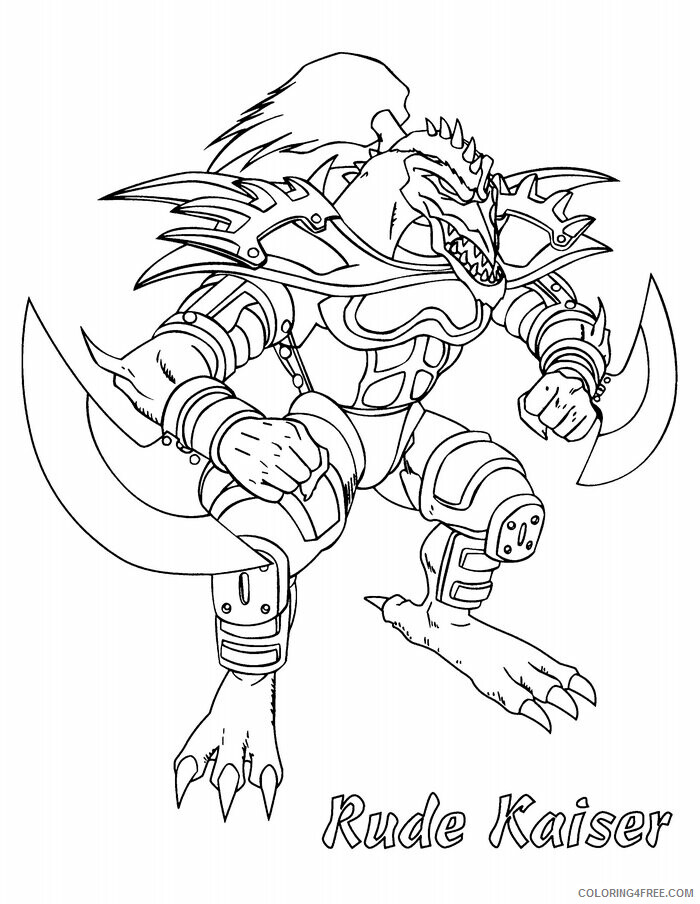 Yu Gi Oh Printable Coloring Pages Anime Yugioh Rude Kaiser 2021 1331 Coloring4free