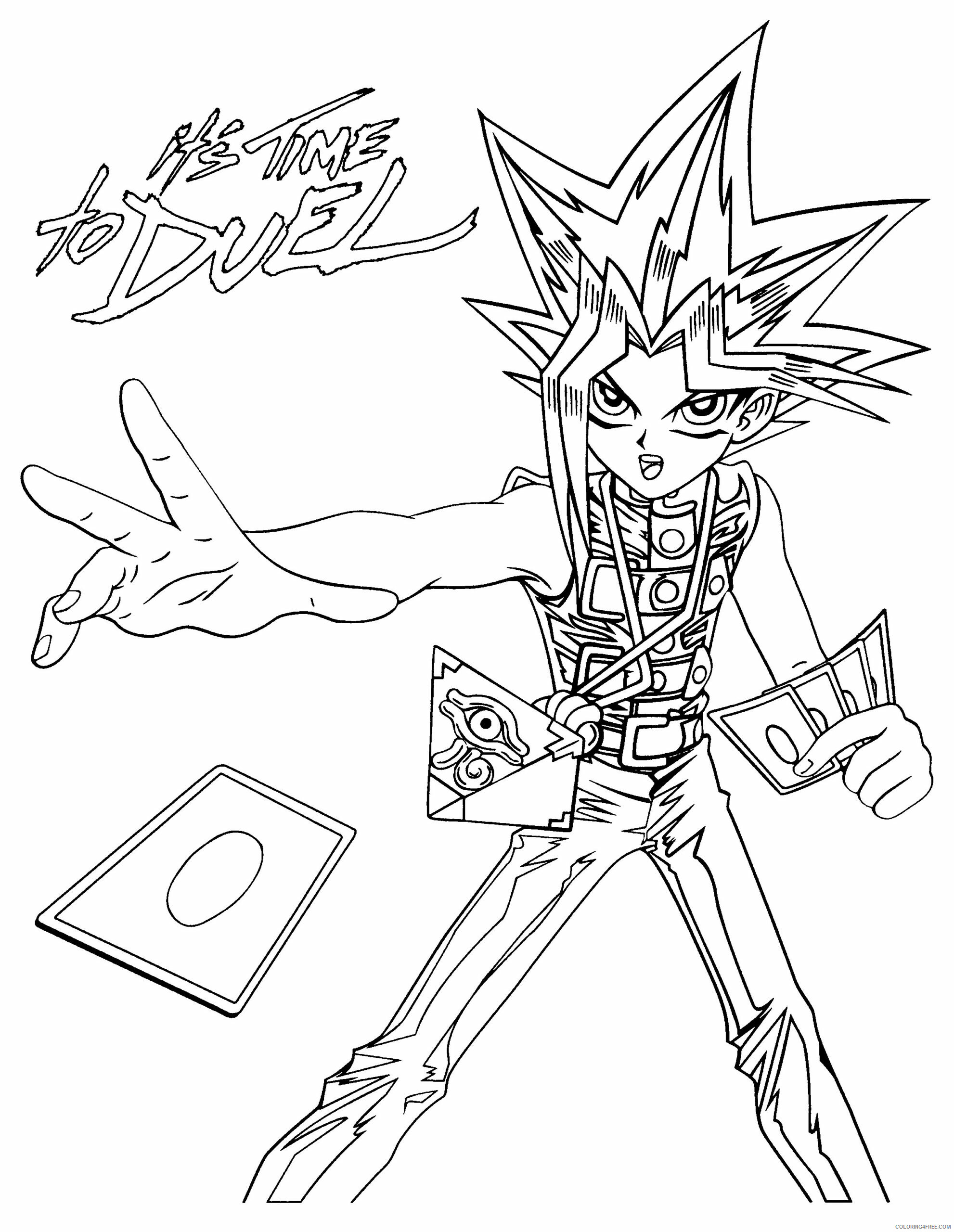 Yu Gi Oh Printable Coloring Pages Anime Yugioh Time to Duel 2021 1334 Coloring4free