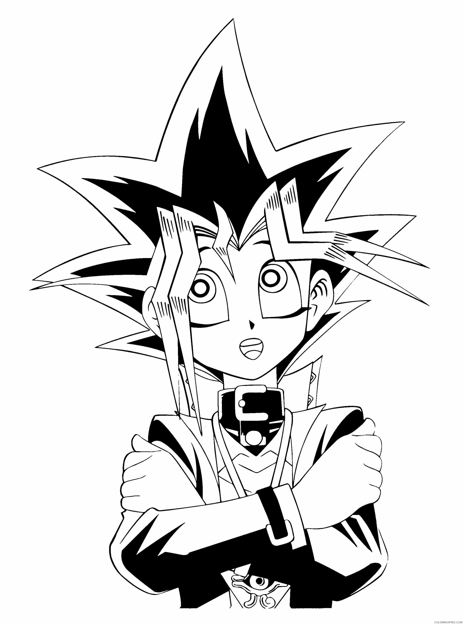 Yu Gi Oh Printable Coloring Pages Anime yu gi oh 21 2021 1249 Coloring4free