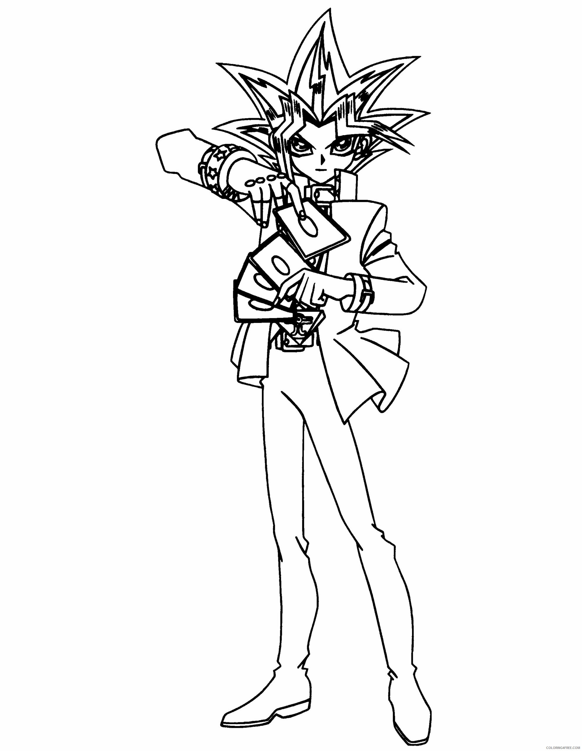 Yu Gi Oh Printable Coloring Pages Anime yu gi oh 29 2021 1259 Coloring4free