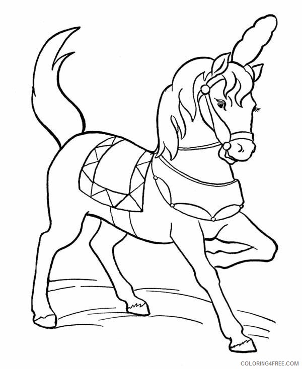 Circus Coloring Pages Beautiful Circus Horse Printable 2021 1541 Coloring4free