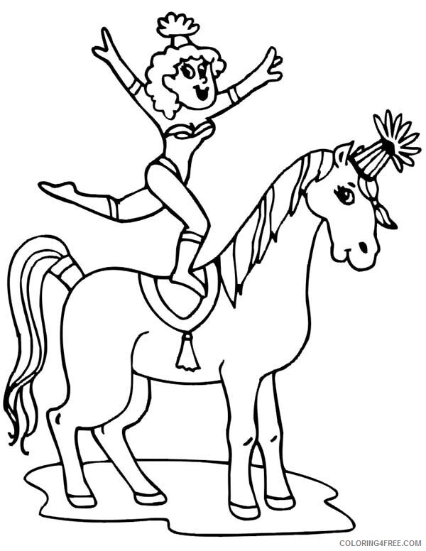 Circus Coloring Pages Cartoon Picture of Circus for Kids Printable 2021 1542 Coloring4free