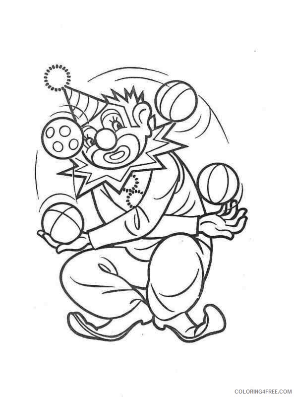 Circus Coloring Pages Circus Clown Printable 2021 1574 Coloring4free