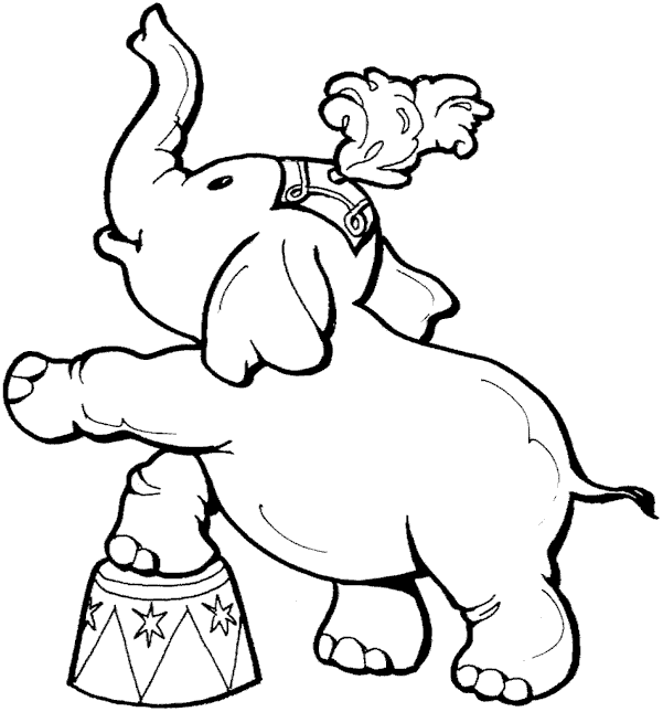 Circus Coloring Pages Circus Elephant Printable 2021 1596 Coloring4free