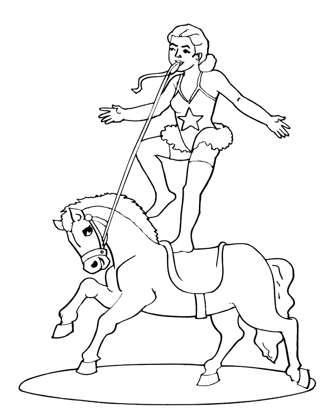Circus Coloring Pages Circus Horse Printable 2021 1597 Coloring4free