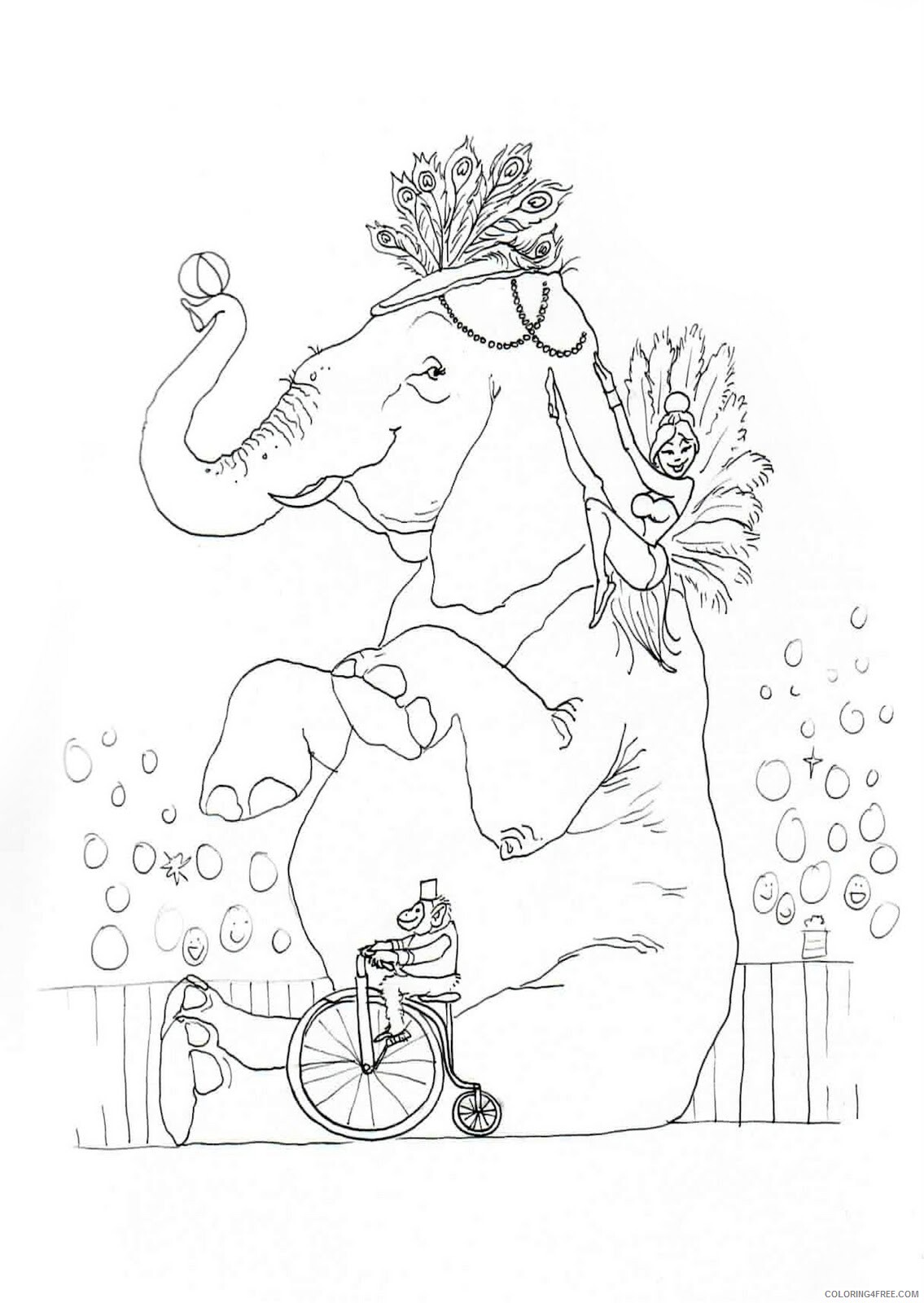 Circus Coloring Pages Circus Pictures Printable 2021 1577 Coloring4free
