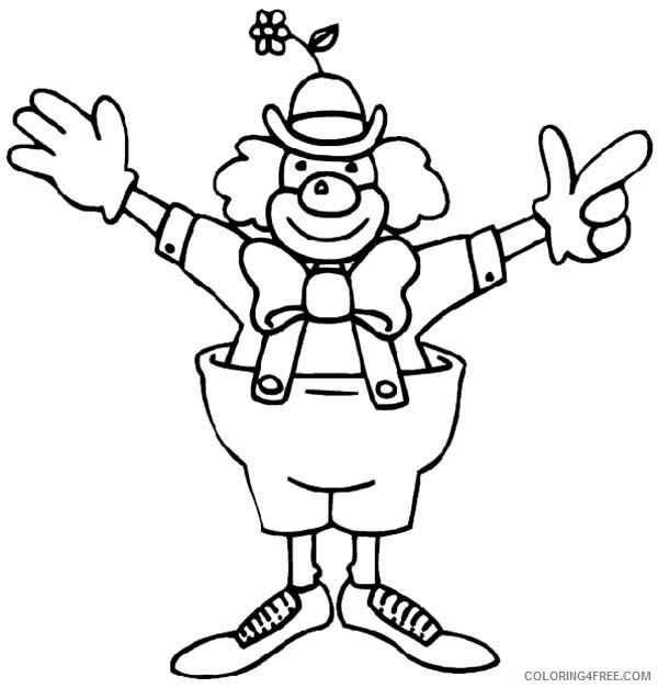Circus Coloring Pages Funny Circus Clown Printable 2021 1607 Coloring4free