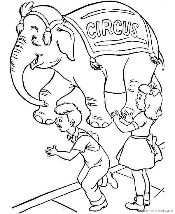 Circus Coloring Pages Kids Love Watching Circus Printable 2021 1610 Coloring4free