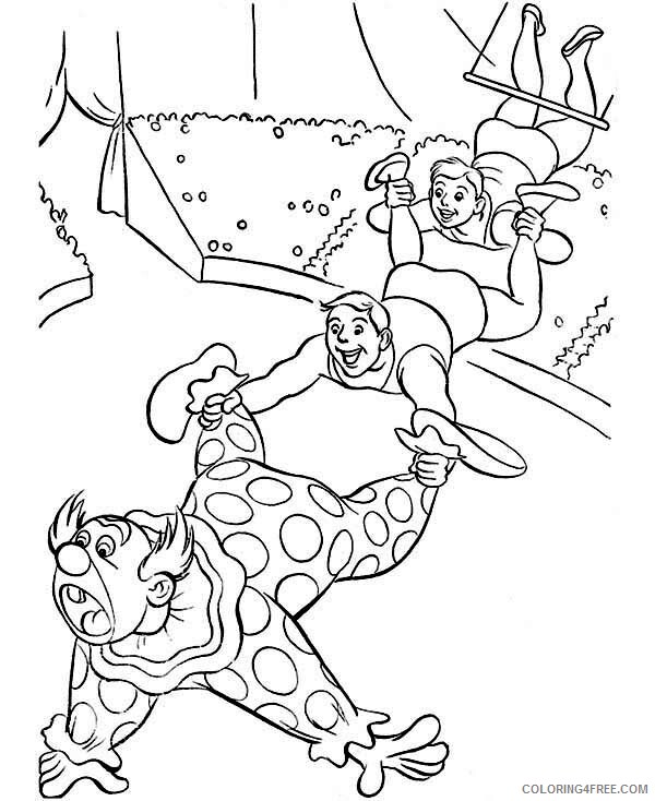 Circus Coloring Pages Swing Circus Show Printable 2021 1616 Coloring4free