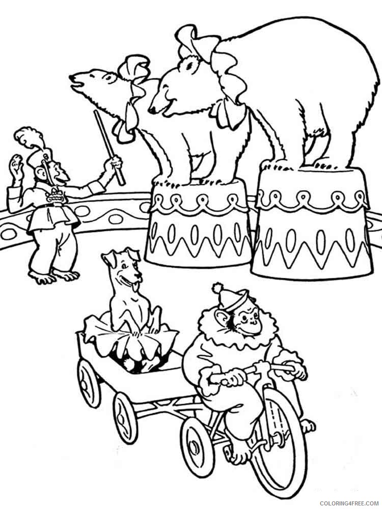 Circus Coloring Pages circus 4 Printable 2021 1586 Coloring4free
